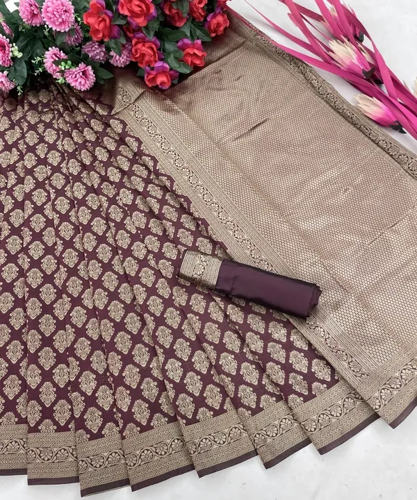 Brown_Embellished_Banarasi_Jacquard_Saree_(Brown)
